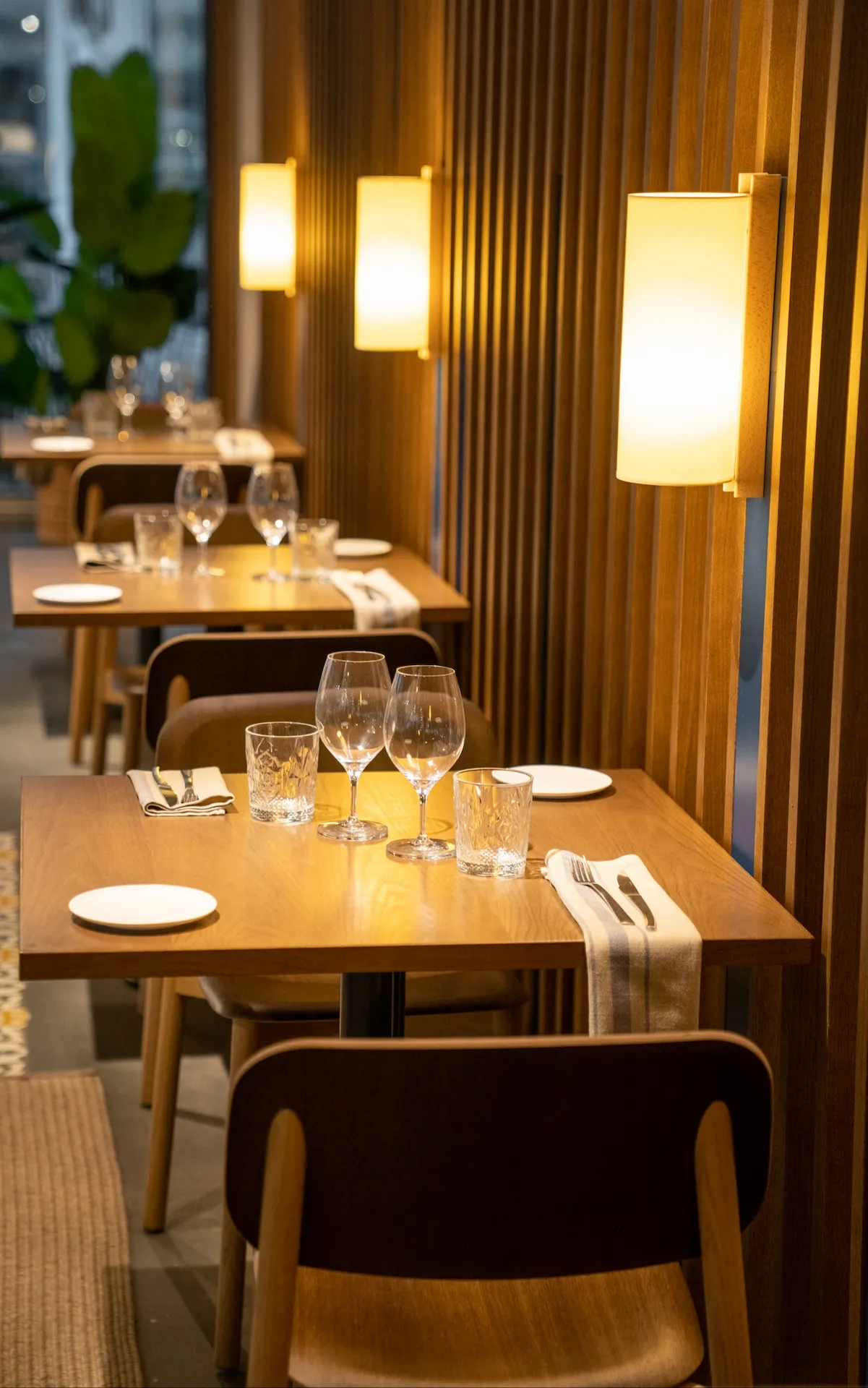 Taula per a dos a Carbònic Restaurant Salou - sopar romàntic